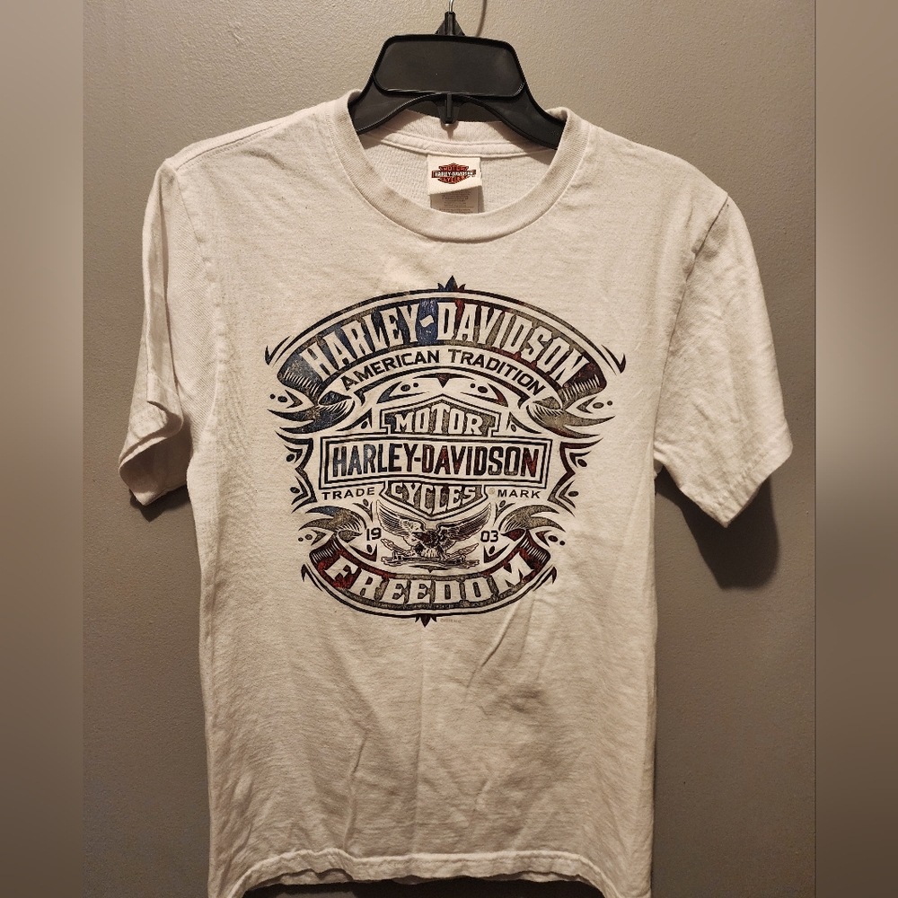 Harley-Davidson Cream Freedom Graphic Tee